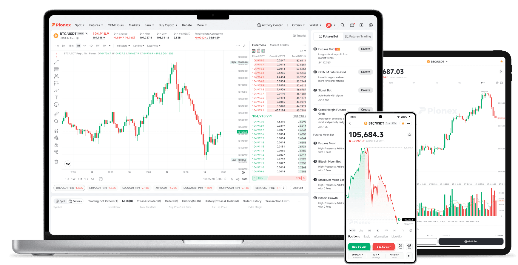 Pionex Trading Interface